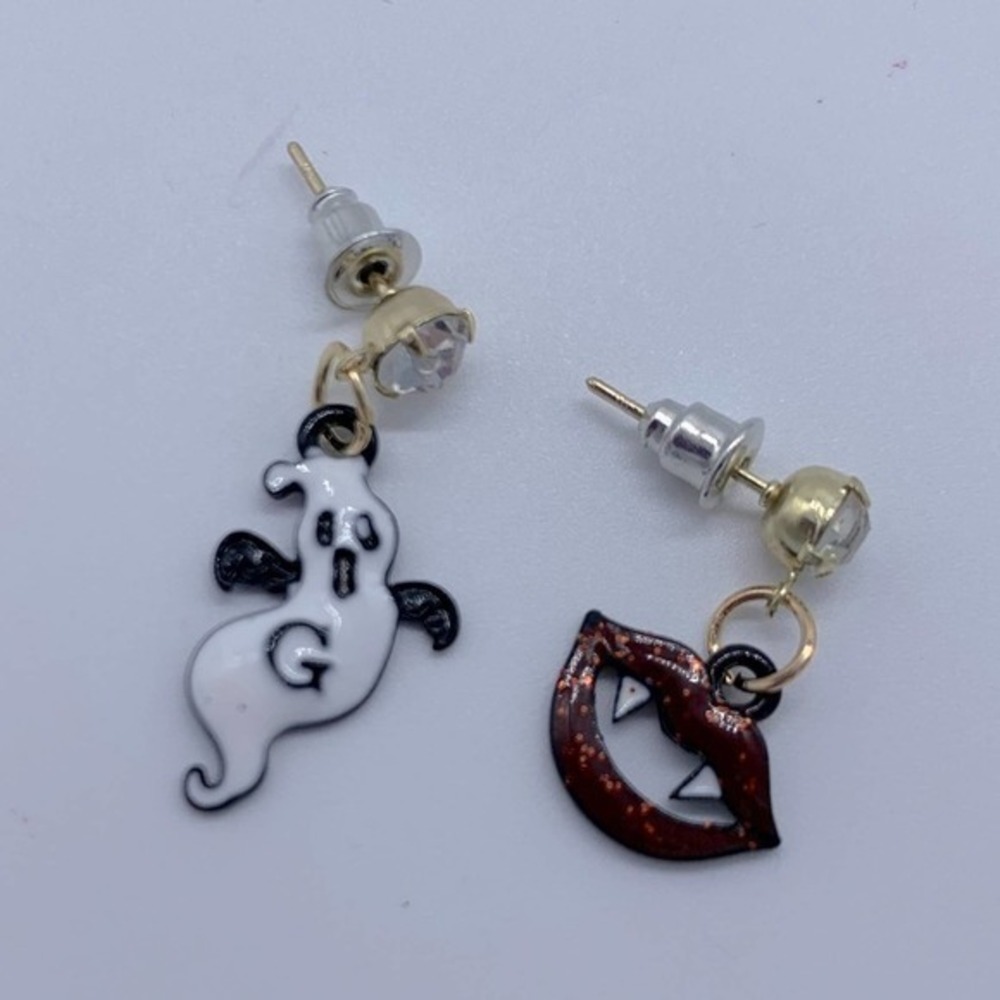 New Halloween ghost and fangs fashion earrings